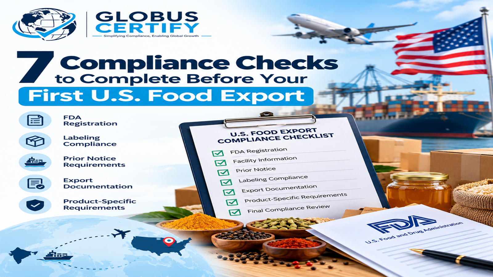 7 U.S. Food Export Requirements Indian Businesses Must Check Before Exporting