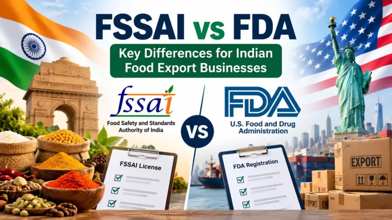 FSSAI vs FDA: Key Differences for Indian Food Export Businesses